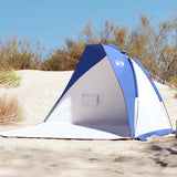 Vidaxl Beach Tent 268x223x125 cm 185t poliestere azzurro blu