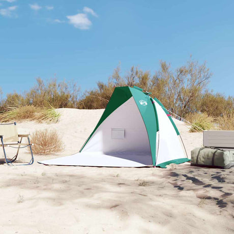 VidaXL tente de plage 268x223x125 cm 185t polyester vert d'eau