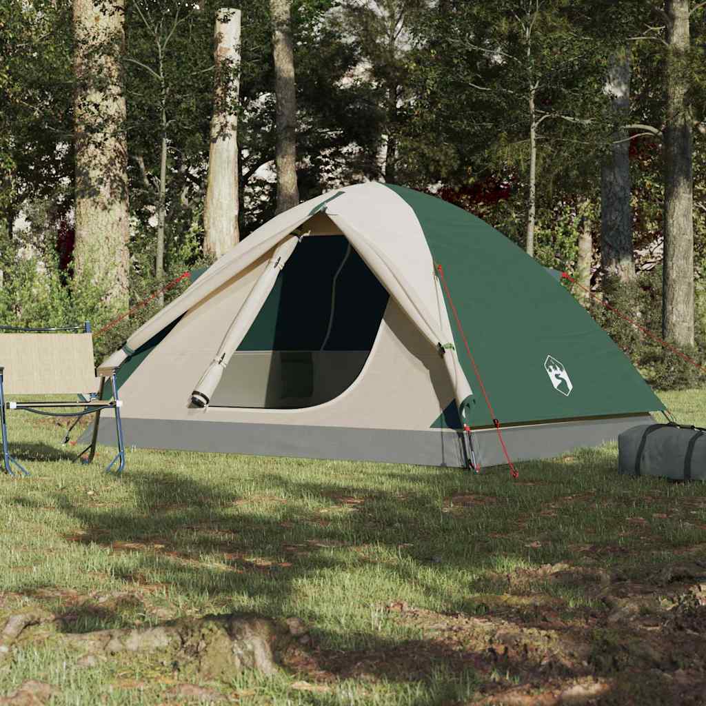 Vidaxl Dome tent 3-person Waterproof Green