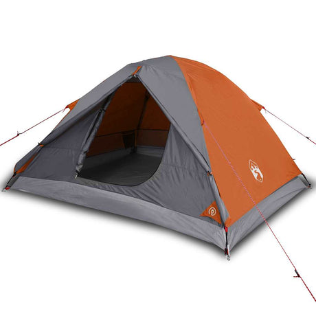 Tente dôme VidaXL 3 personnes imperméable orange