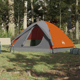 Tente dôme VidaXL 3 personnes imperméable orange