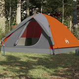 Tente dôme VidaXL 6 personnes imperméable orange