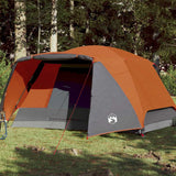 Tente VidaXL avec auvent 4 personnes imperméable orange