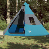 VidaXL tente tipi 7 personnes imperméable bleu