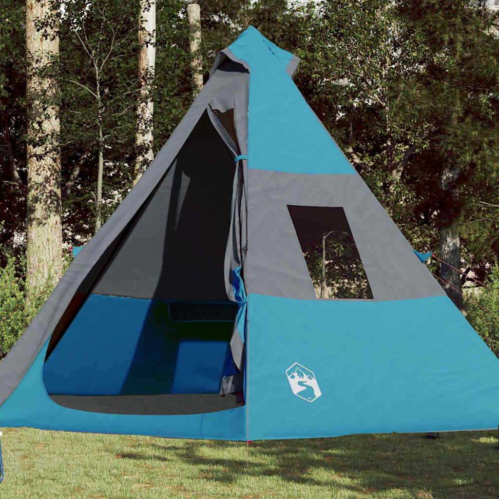 VidaXL tente tipi 7 personnes imperméable bleu