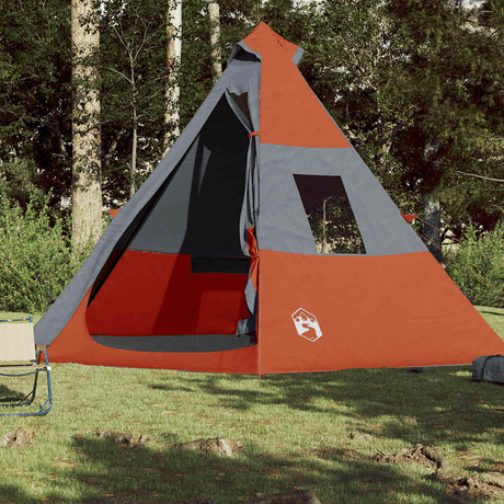 VidaXL tente tipi 7 personnes imperméable orange