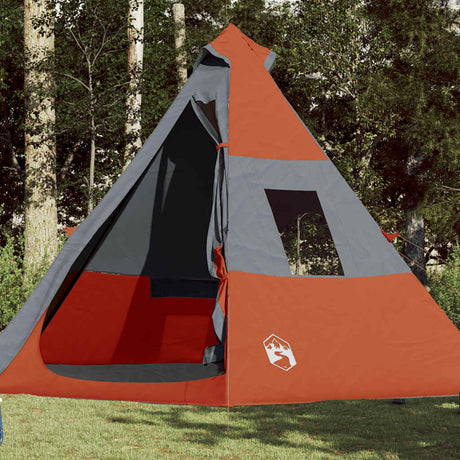 VidaXL tente tipi 7 personnes imperméable orange