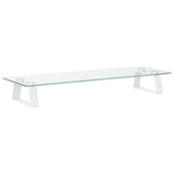 VidaXL monitor stand 60x20x8 cm hardened glass and metal white