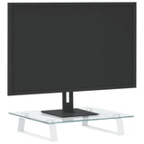 Vidaxl Monitor Standard 40x35x8 cm herdet glass og metallhvit