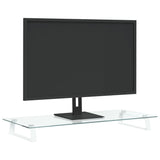 VidaXL monitor standard 80x35x8 cm hardened glass and metal white