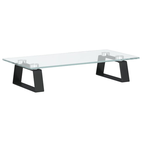 Vidaxx support pour moniteur 40x20x8 cm verre trempé et métal noir