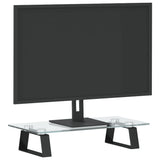Vidaxx support pour moniteur 40x20x8 cm verre trempé et métal noir