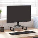 Vidaxx support pour moniteur 40x20x8 cm verre trempé et métal noir