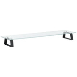 Vidaxx support pour moniteur 80x20x8 cm verre trempé et métal noir
