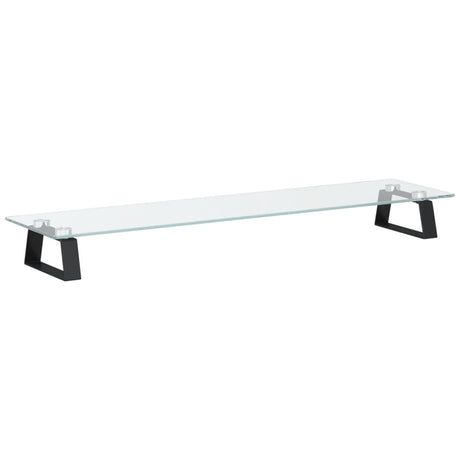Vidaxx support pour moniteur 80x20x8 cm verre trempé et métal noir