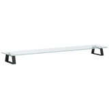 Vidaxx support pour moniteur 100x20x8 cm verre trempé et métal noir
