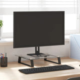 Monitor vidaxl standard 40x35x8 cm hartowany szkło i metalowy czarny