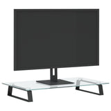 Vidaxl Monitor Standard 60x35x8 cm gehärtetes Glas und Metallschwarz