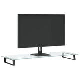 Vidaxl Monitor Standard 100x35x8 cm ukončené sklo a kovovou černou