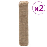 Vidaxl Jute ruller 2 st 200 g m² 0,5x50 m 100% jute