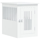 Vidaxxl cage pour chien 45x62x59 cm bois d'ingénierie blanc