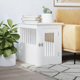 Vidaxxl cage pour chien 45x62x59 cm bois d'ingénierie blanc