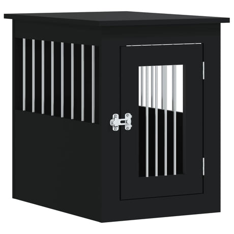 VidaXL cage pour chien 45x62x59 cm bois fini noir