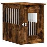Vidaxxl cage pour chien 45x62x59 cm bois travaillé, chêne fumé