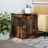 Vidaxxl cage pour chien 45x62x59 cm bois travaillé, chêne fumé