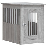 Vidaxxl cage pour chien 45x62x59 cm en dérivé du bois gris sonoma