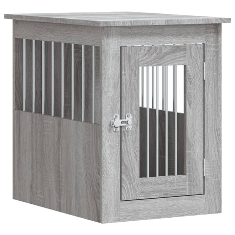 Vidaxxl cage pour chien 45x62x59 cm en dérivé du bois gris sonoma