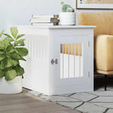 Vidaxxl cage pour chien 55x75x65 cm bois d'ingénierie blanc