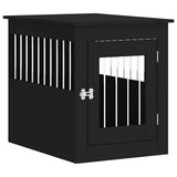 Vidaxxl cage pour chien 55x75x65 cm bois fini noir