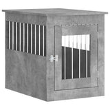 Vidaxxl cage pour chien 55x75x65 cm bois d'ingénierie béton gris