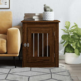 Vidaxxl cage pour chien 55x75x65 cm en dérivé du bois coloris chêne marron