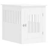 Vidaxxl cage pour chien 55x80x68 cm bois d'ingénierie blanc