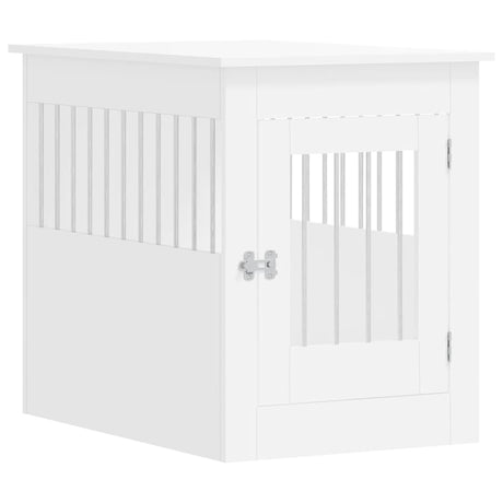Vidaxxl cage pour chien 55x80x68 cm bois d'ingénierie blanc