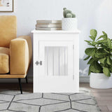 Vidaxxl cage pour chien 55x80x68 cm bois d'ingénierie blanc