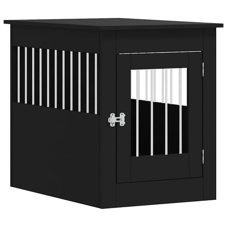 Vidaxl cage pour chien 55 x 80 x 68 cm bois traité noir
