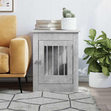 Vidaxl cage pour chien 55 x 80 x 68 cm bois d'ingénierie béton gris