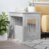 Vidaxl cage pour chien 55 x 80 x 68 cm bois d'ingénierie béton gris