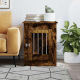 Vidaxxl cage pour chien 55 x 80 x 68 cm bois traité, chêne fumé