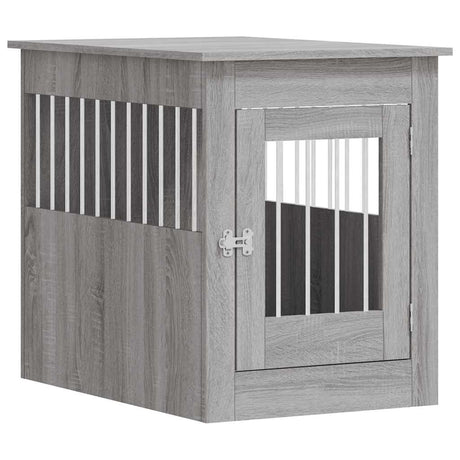 Vidaxl cage pour chien 55 x 80 x 68 cm bois artisanal gris sonoma