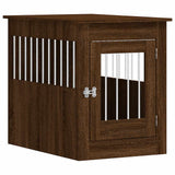 Vidaxxl cage pour chien 55 x 80 x 68 cm bois traité couleur chêne marron