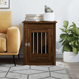 Vidaxxl cage pour chien 55 x 80 x 68 cm bois traité couleur chêne marron