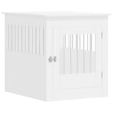 Vidaxxl cage pour chien 64,5x80x71 cm bois d'ingénierie blanc