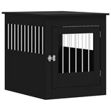 Vidaxxl cage pour chien 64,5x80x71 cm bois fini noir