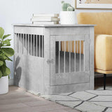 Vidaxxl cage pour chien 64,5x80x71 cm bois d'ingénierie béton gris