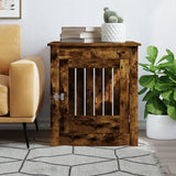 Vidaxxl cage pour chien 64,5x80x71 cm bois traité, chêne fumé