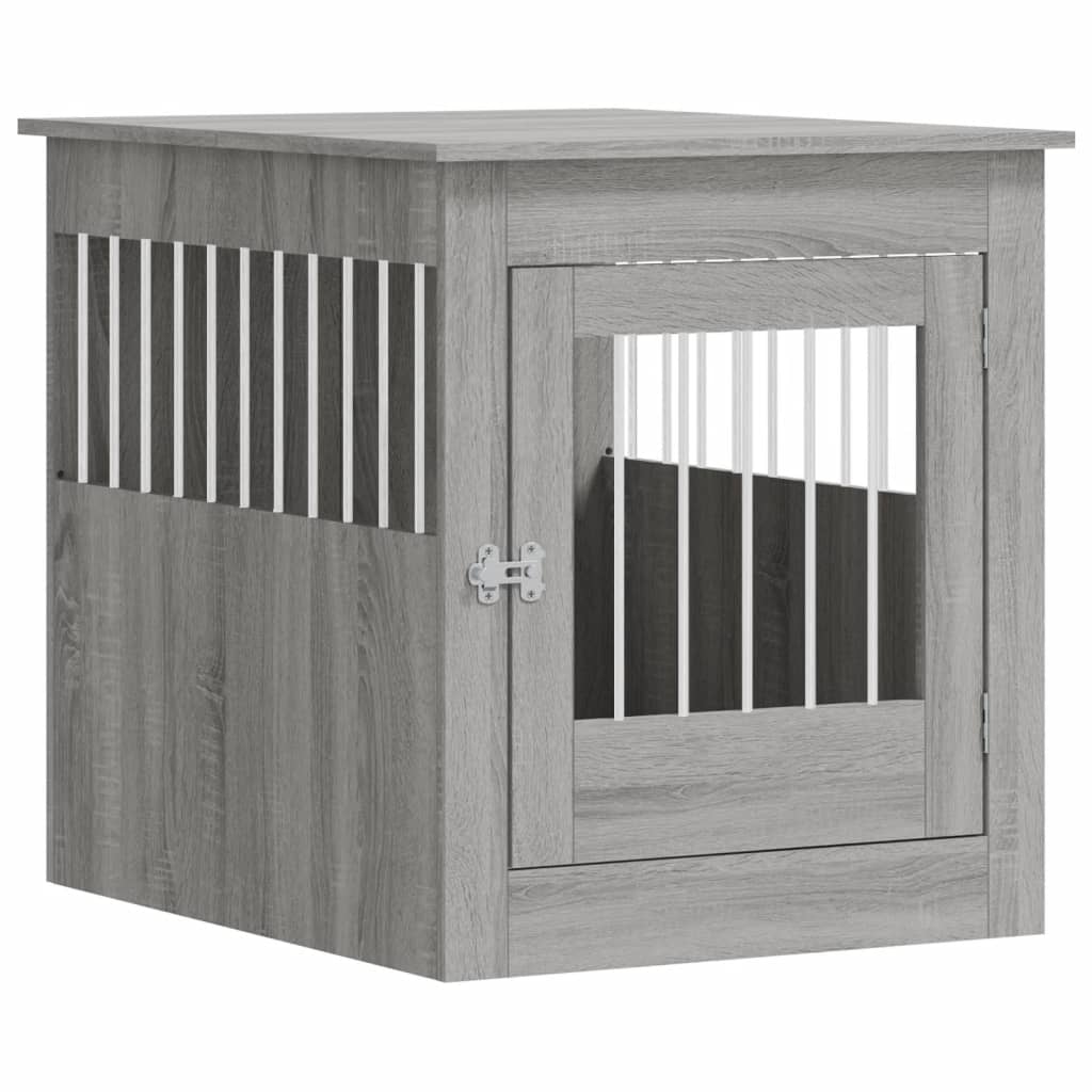 Vidaxxl cage pour chien 64,5x80x71 cm bois traité gris sonoma